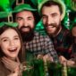 group of friends celebrating st patricks day