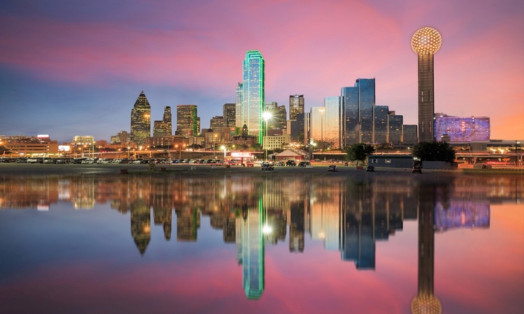 The Dallas skyline